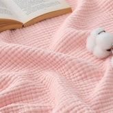Bedsure muslin blanket 50x70 soft texture for cozy couch nights