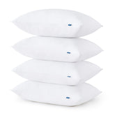 Bedsure king-size four-pack pillows, top-view layout for a spacious sleep setup.