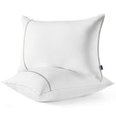 Bedsure queen pillows 2-pack showing balanced loft for back or side sleepers
