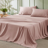Bedsure queen sheet set soft texture for cool comfort.