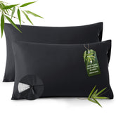 Bedsure zipper pillow case queen two-pack with secure closure for a tidy bed.