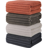 Bedvcaty Luxury 4-Piece Towel Set, 27.5x54 inches, ideal for bath and spa moments.
