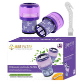 Bee Filter Dyson V15 filter pack front view shows a precise fit and performance.