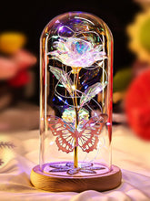 Beferr galaxy glass rose in a dome enhances elegant home decor and preserves a lasting memory