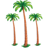 Beistle jointed palm trees 4ft cutout wall display for tropical luau backdrop