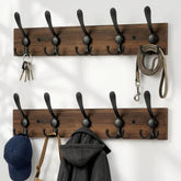 BEIUTAO wooden coat rack wall mount 2-pack on wall for organized space