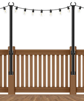 Beizelte 5ft string light poles ready for quick outdoor installation.