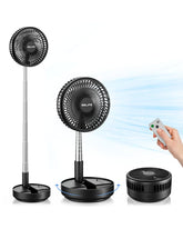 Belife X8 foldable telescopic fan shown at various heights for flexible cooling