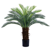 Bellacat 4ft sago palm tree outdoors with UV resistance and vibrant color.