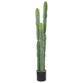 Bellacat large artificial cactus full view in black pot ideal for standout home decor.