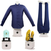 Bellairon front view shows the hands-free dryer-iron for refreshed shirts.