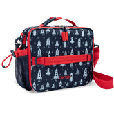 Bentgo Kids lunch bag rocket design showing durability and insulated interior for fresh meals.