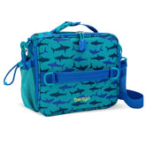 Bentgo Kids Lunch Bag Shark side view showing double insulation and durability