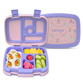 Bentgo Kids Prints leak-proof lid keeps lunches secure and mess-free for school days.