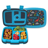 Bentgo Kids Prints leak-proof lunchbox with dinosaur design and a secure lid for mess-free meals