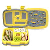 Bentgo Kids Prints lunchbox with closed lid designed to prevent spills during transport
