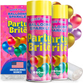 Berkland Party Brite aerosol on balloons for instant arch shine