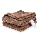 Berkshire Blanket Grace Fur side closeup showing plush warmth.