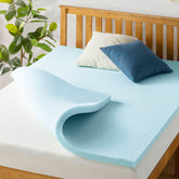 Best Price Mattress 1.5-Inch Ventilated Topper on bed for cooling comfort
