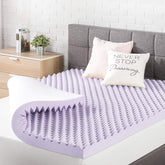 Best Price Mattress 3-inch egg crate topper improves airflow for cooler sleep.
