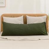 BESTOUCH olive green pillowcase fabric texture for soft breathable sleep
