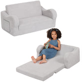 BestRoyal Extra Wide Toddler Chair fold-out mode for cozy play and reading.