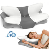 Besyodo cervical pillow front view showcasing supportive contour for neck comfort