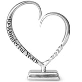 BESZONE 10-year tin heart art displayed on shelf as a keepsake
