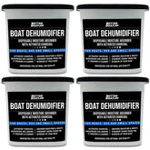 Better Boat moisture absorber bucket with closed top keeps damp air contained and odor-free.