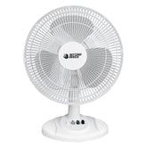 BEYOND BREEZE oscillating table fan front view for focused cooling