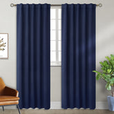 BGment navy blue curtains 42x84 panel, room-darkening for better sleep.