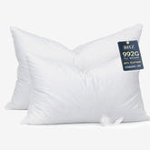 BHZ down pillow filling close-up shows plush loft and lasting support.