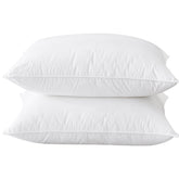 BHZ goose down pillow queen loft closeup shows plush fill and lasting support.