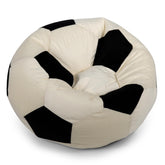 Big Joe Sports Ball bean bag chair front view for kids, plush soccer-inspired design.