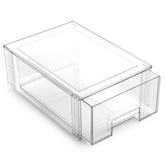 BINO stackable storage drawers in clear design for space-saving pantry organization