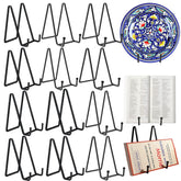 Birity 12-pack plate stand closeup showing sturdy metal construction for durability