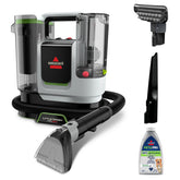 Bissell Little Green ProHeat SmartMix unit ready for quick cleaning on carpets and upholstery.