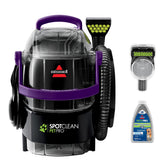 Bissell SpotClean Pro Pet 2458 front view for convenient portability and spot cleaning.
