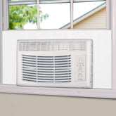 BJADE'S window AC side insulation panel full surround seals drafts and improves comfort