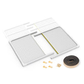 BJADE'S window AC side panels with extended frame fit many units and reduce gaps