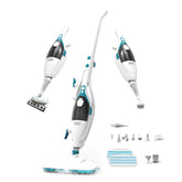 Black+Decker 2-in-1 steam mop in action on sealed floors for deep cleaning.