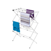 BLACK+DECKER 3-tier expandable laundry rack for space-saving air drying.