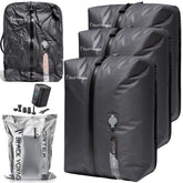 BlackVoyage cube-design vacuum bags maximize packing efficiency in carry-on