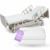 BLISSFORD 2-pack fitted hospital bed sheets with elastic all around for secure fit