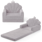 Blissful Diary foldable toddler couch, shell front view, cozy seating for playtime