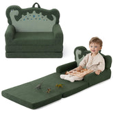 Blissful Diary kids couch in green dinosaur design for cozy playtime