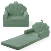 Blissful Diary seashell-design kids couch for imaginative play and comfy seating.