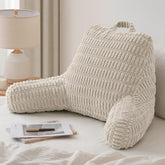 Blissful Diary reading pillow backrest supports posture for comfortable bed reading.
