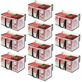 BlissTotes clear moving bag showing contents with 93L capacity.