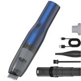 Blozor handheld vacuum shows compact design for easy one-handed cleaning.